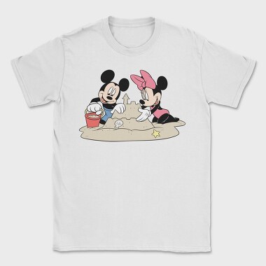 Mickey Minnie Sandcastle, Tricou Barbati (Unisex)