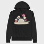 Mickey Minnie Sandcastle, Hanorac Oversize Barbati (Unisex)