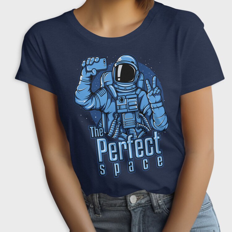 Space Selfie Astronaut, Tricou Femei