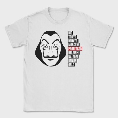 Money Heist Mask, Tricou Barbati (Unisex)