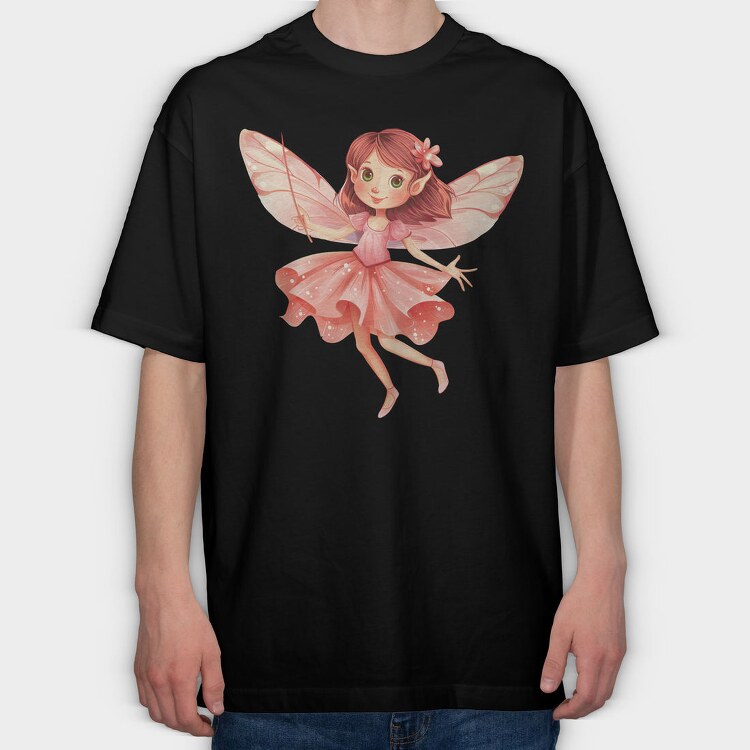 Fairy Woodland Fantasy, Tricou Oversize Barbati (Unisex)
