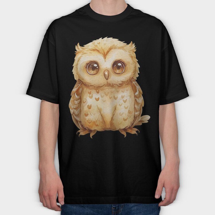 Fairy Owl Friends, Tricou Oversize Barbati (Unisex)