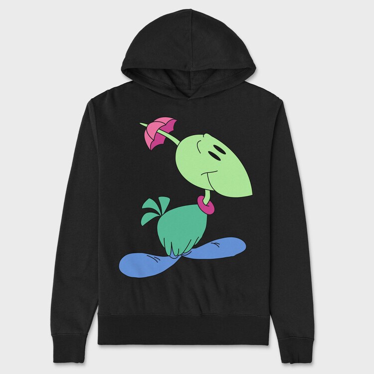 Leafy Smile, Hanorac Oversize Barbati (Unisex)