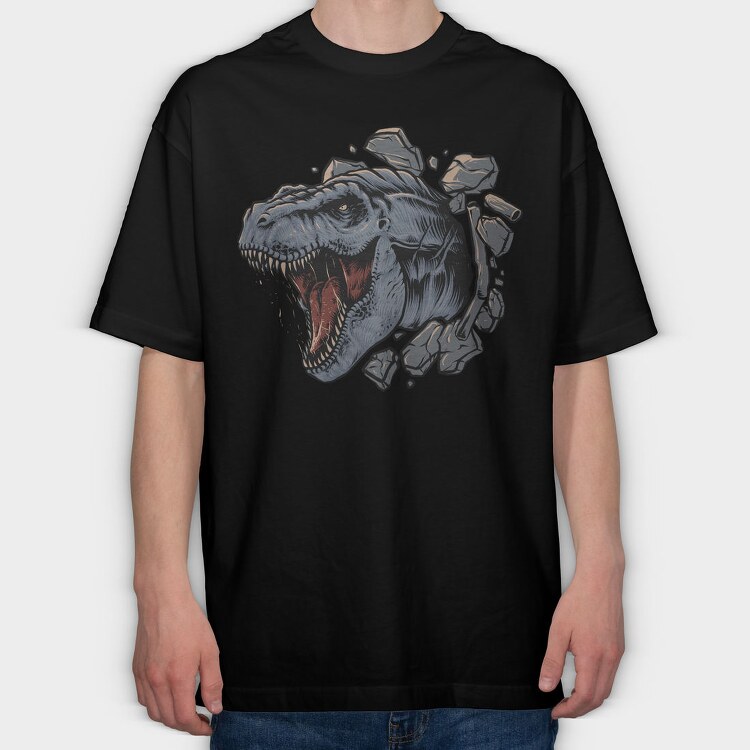 T Rex Roar 1, Tricou Oversize Barbati (Unisex)