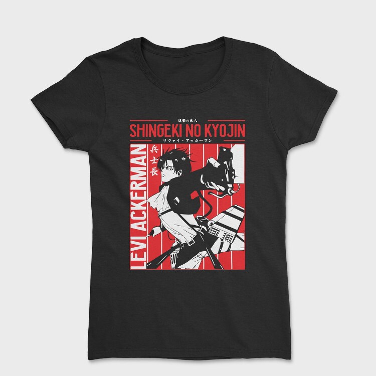 Levi Ackerman Red, Tricou Femei