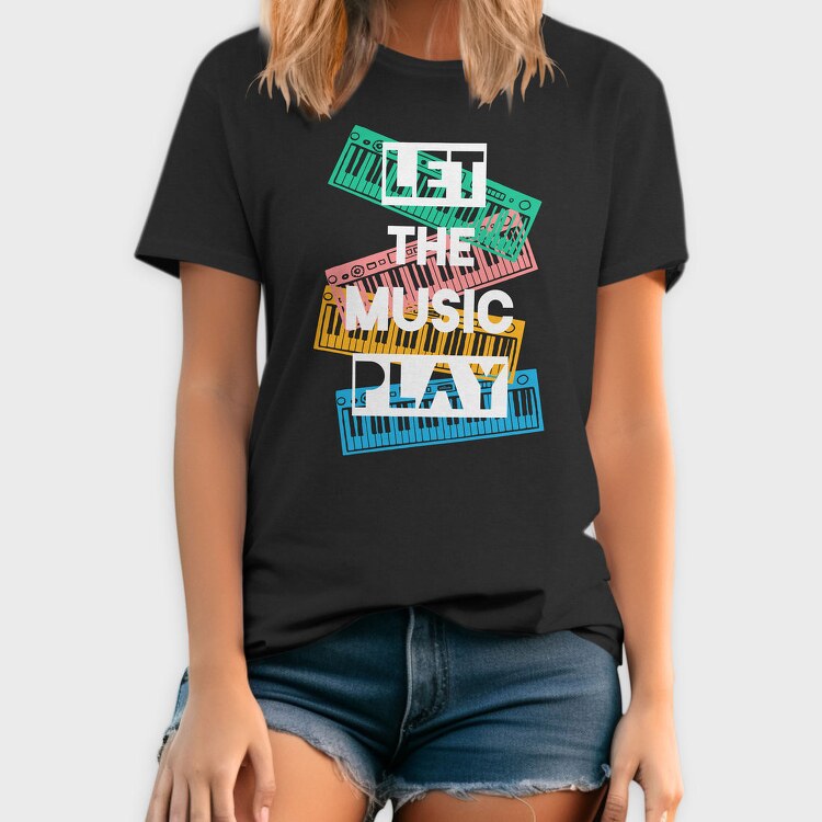 Music Keys Stack, Tricou Barbati (Unisex)