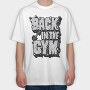 Black Gym Grind, Tricou Oversize Barbati (Unisex)