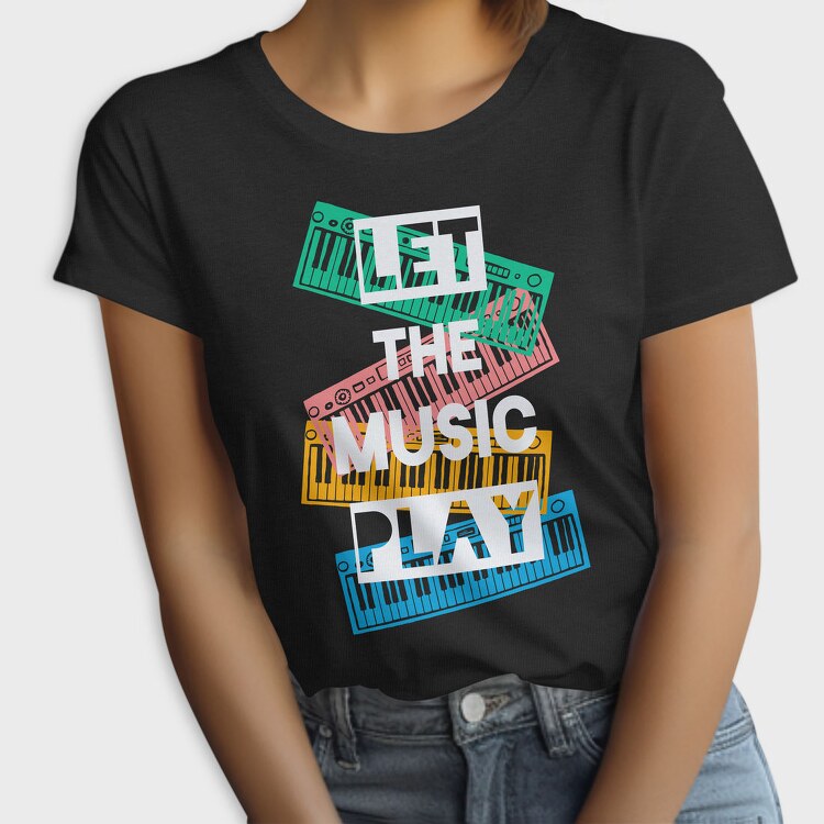 Music Keys Stack, Tricou Femei