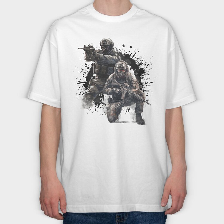 Special Forces Unit, Tricou Oversize Barbati (Unisex)