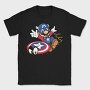Mario Captain Shield, Tricou Barbati (Unisex)