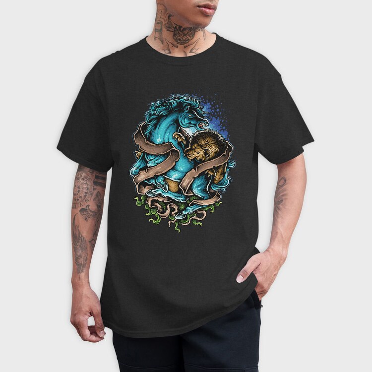 Blue Beast Roar, Tricou Barbati (Unisex)