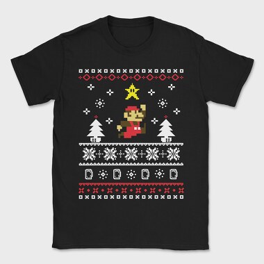 Mario Star Jump, Tricou Barbati (Unisex)