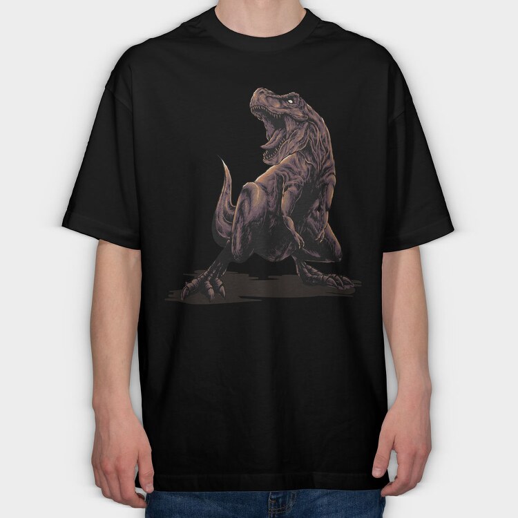 T Rex Roar 3, Tricou Oversize Barbati (Unisex)