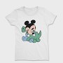 Mickey Dinosaur Hug, Tricou Femei