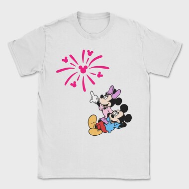 Mickey Minnie Fireworks, Tricou Barbati (Unisex)