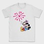 Mickey Minnie Fireworks, Tricou Barbati (Unisex)