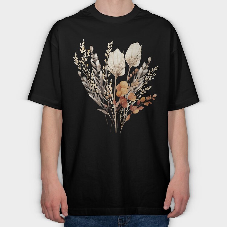 Fall Aquarium Bouquet, Tricou Oversize Barbati (Unisex)