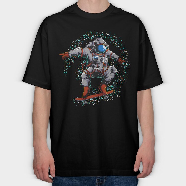 Space Skater 2, Tricou Oversize Barbati (Unisex)