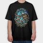 Blue Beast Roar, Tricou Oversize Barbati (Unisex)