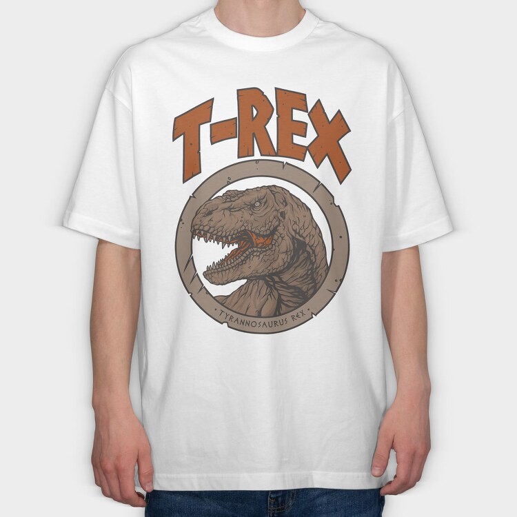 T Rex Roar, Tricou Oversize Barbati (Unisex)