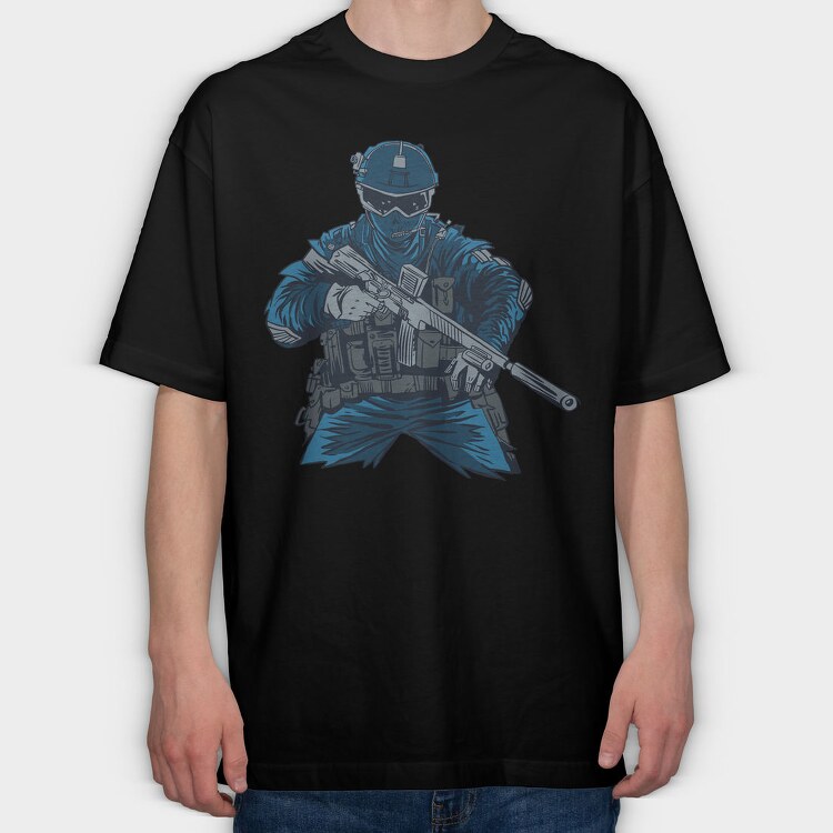 Special Force, Tricou Oversize Barbati (Unisex)