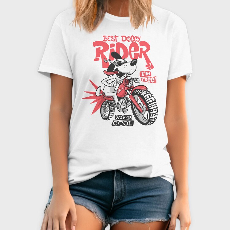 Doggy Rider Free, Tricou Barbati (Unisex)