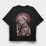 Red Eye Wolf, Tricou Oversize Barbati (Unisex)