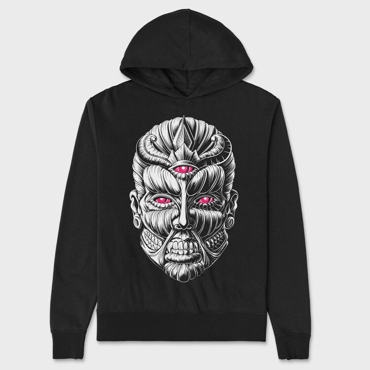 Red Eyes Sketch, Hanorac Oversize Barbati (Unisex)