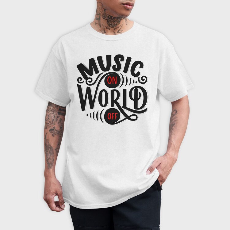 Music Onoff Vibes, Tricou Barbati (Unisex)