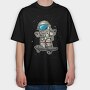 Space Skater 3, Tricou Oversize Barbati (Unisex)