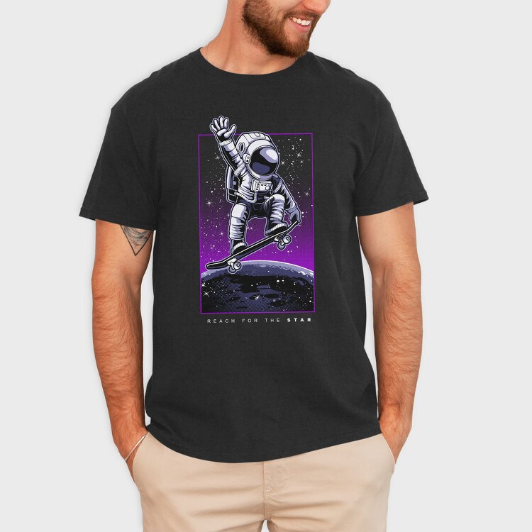 Space Skater, Tricou Barbati (Unisex)