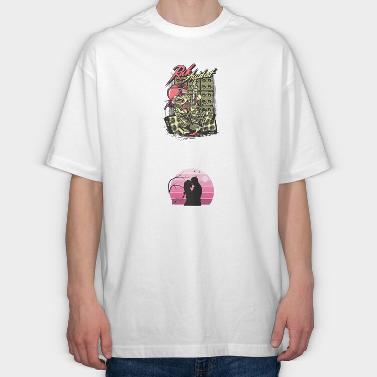 Rock Accident Mixtape, Tricou Oversize Barbati (Unisex)