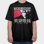 Red Flame Burst, Tricou Oversize Barbati (Unisex)
