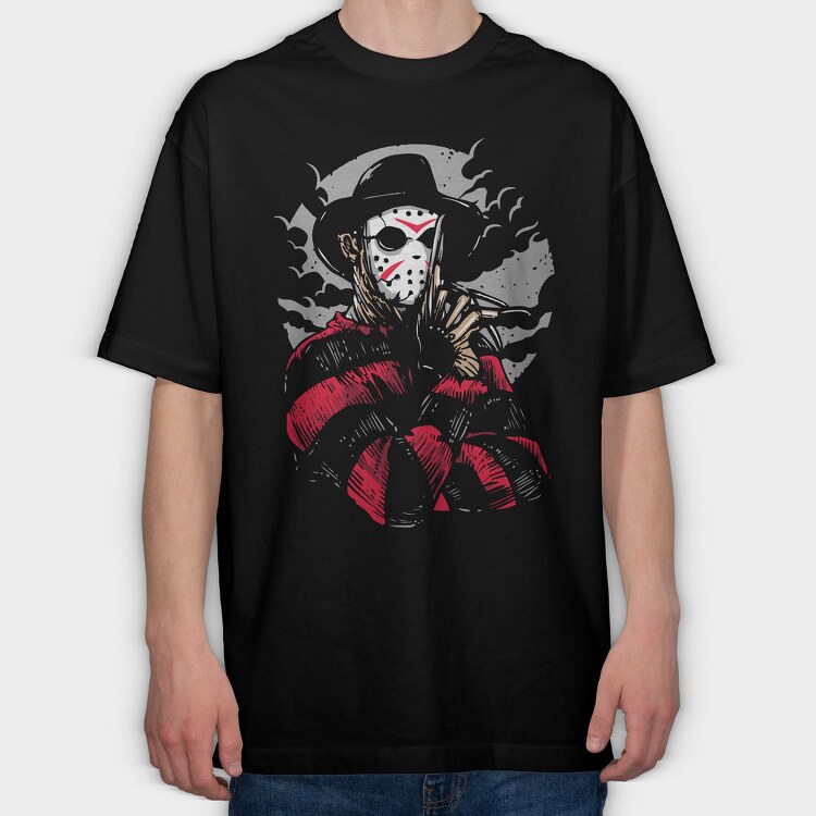 Red Eyes Scream, Tricou Oversize Barbati (Unisex)
