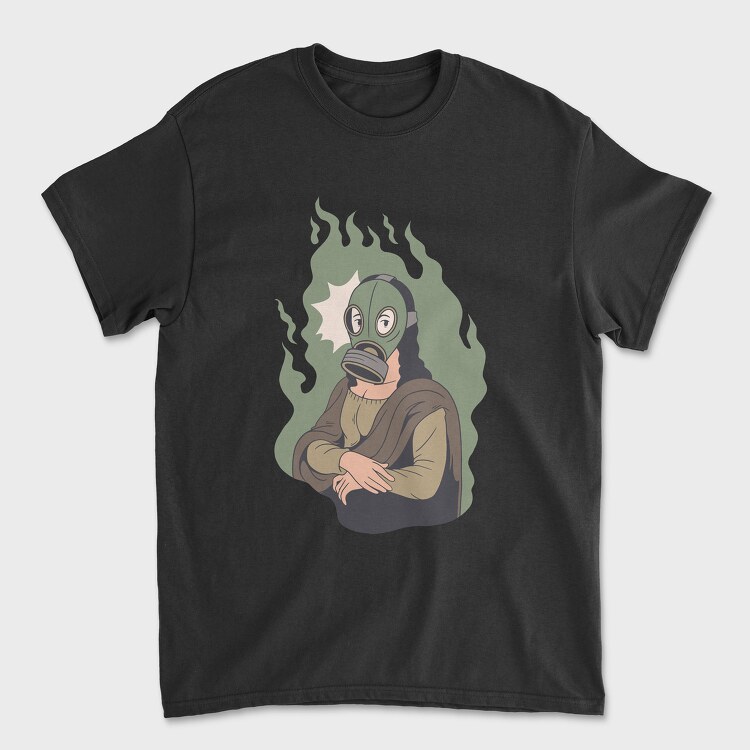 Mona Lisa Mask, Tricou Barbati (Unisex)