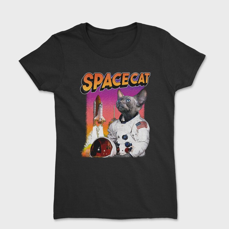 Space Sphynx Cat Astronaut, Tricou Femei