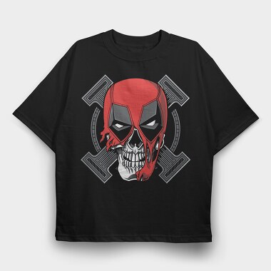 Red Skull Hammer, Tricou Oversize Barbati (Unisex)