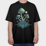 Mystic Mushroom Glow, Tricou Oversize Barbati (Unisex)