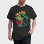 Neon Dragon Roar, Tricou Barbati (Unisex)