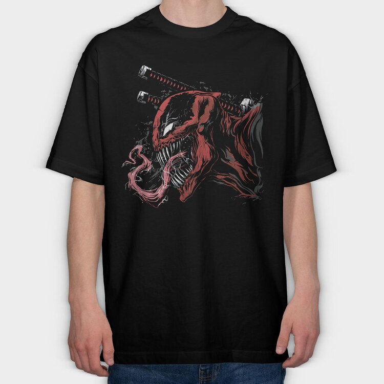 Red Wolf Howl 4, Tricou Oversize Barbati (Unisex)