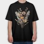 Fall Fantasy Bouquet, Tricou Oversize Barbati (Unisex)