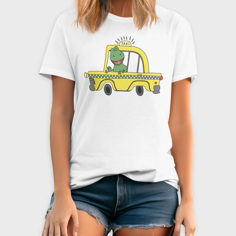 Taxi Dinosaur Ride, Tricou Barbati (Unisex)