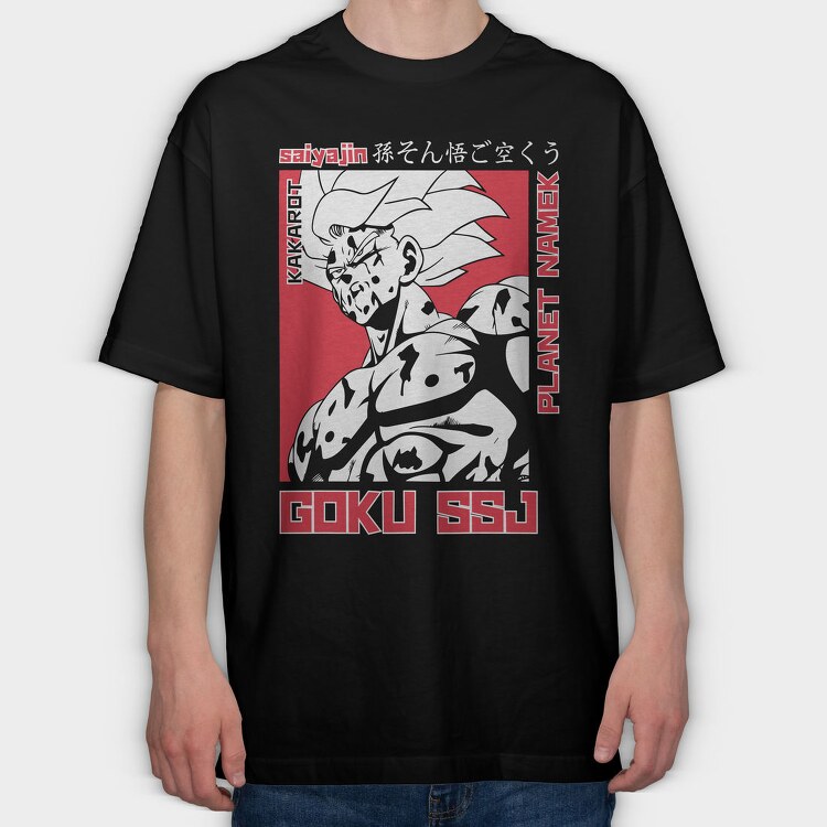 Saiyajin Planet Namek, Tricou Oversize Barbati (Unisex)