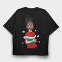 Tianas Red Dress, Tricou Oversize Barbati (Unisex)