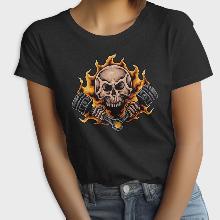 Burning Skull Pistons, Tricou Femei