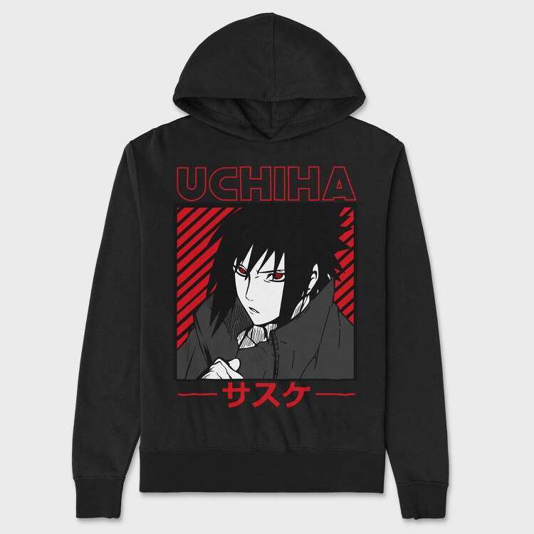 Uchiha Red Eyes, Hanorac Oversize Barbati (Unisex)