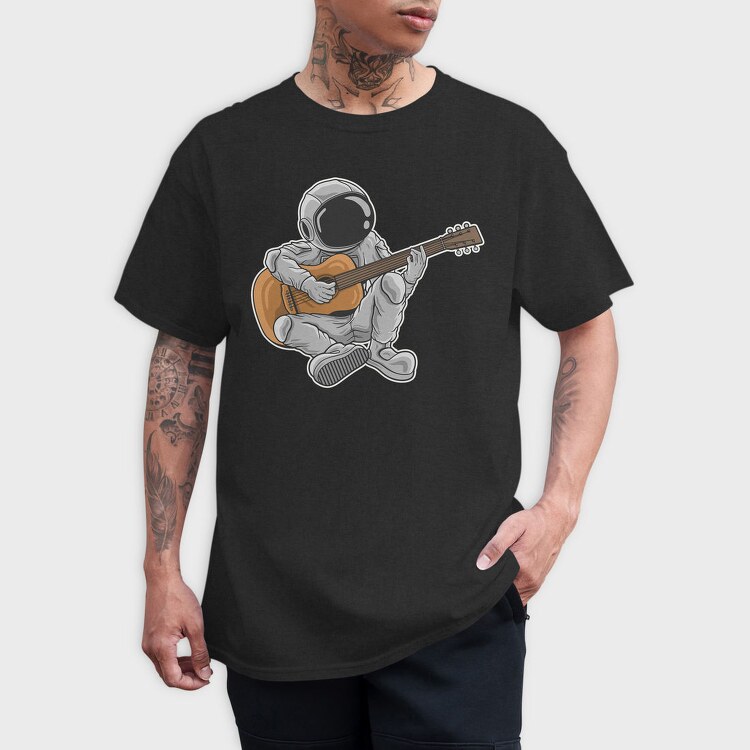 Spacestrum Guitarist, Tricou Barbati (Unisex)