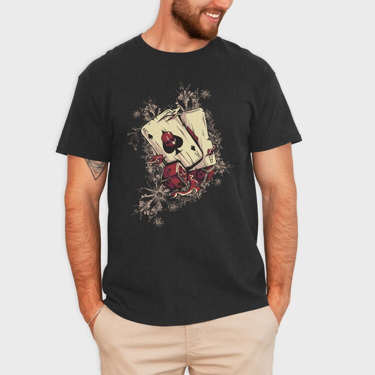 Ace Of Spades Skull, Tricou Barbati (Unisex)