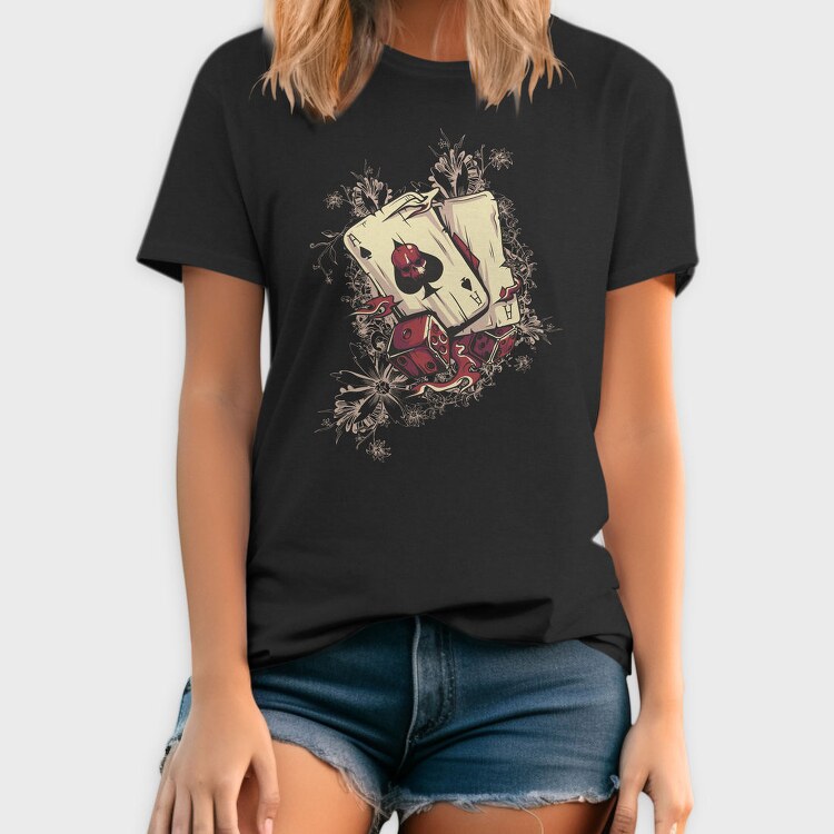 Ace Of Spades Skull, Tricou Barbati (Unisex)