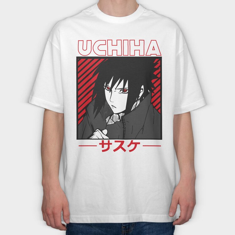 Uchiha Red Eyes, Tricou Oversize Barbati (Unisex)